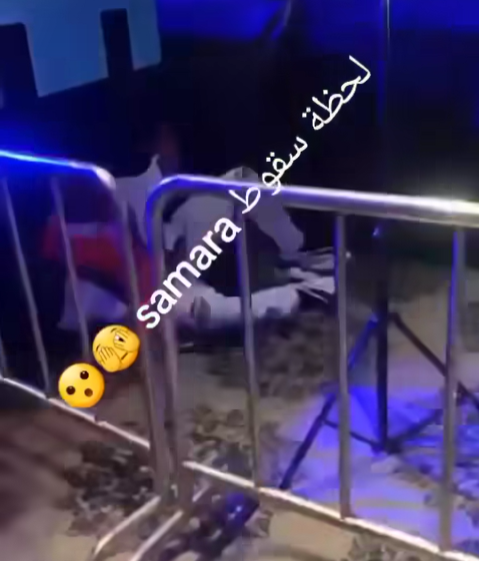 شاهد سقوط سامارا في احدى حفلاته