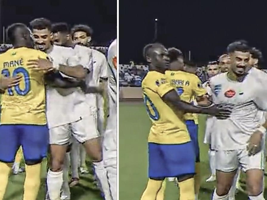 شاهد رد فعل ماني عند مصافحة لاعبي الفتح..توأم حقيقي شاهد رد فعل ماني عند مصافحة لاعبي الفتح..توأم حقيقي