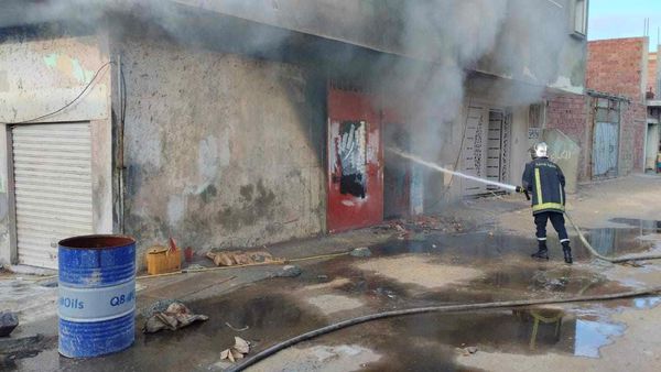 صفاقس/ حريق يأتي على محلّ للأثاث