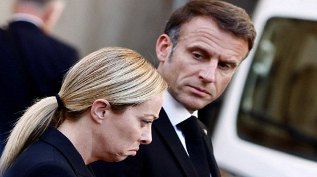 رأسا لرأس/ لقاء أكثر من ساعة بين ميلوني وماكرون