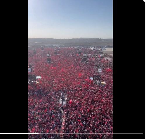 فيديو/ طوفان بشري في تركيا دعما لفلسطين فيديو/ طوفان بشري في تركيا دعما لفلسطين