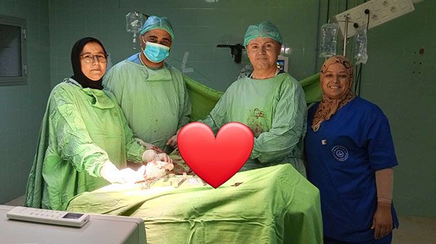 مستشفى جبنيانة/ نجاح عملية قيصرية لإمرأة ذات رحمين (صور)