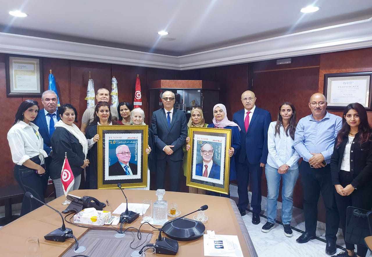 الطاهر المليجي في طابع بريدي الطاهر المليجي في طابع بريدي