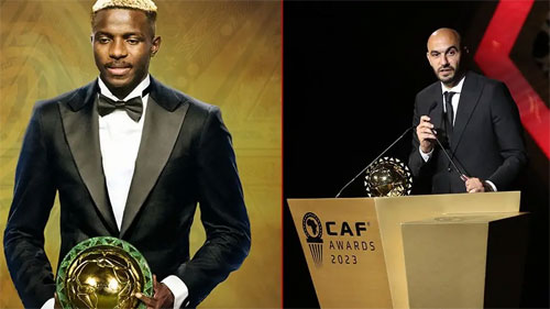 جوائز الـ”كاف” 2023: أوسيمين أفضل لاعب والركرامي أفضل مدرب