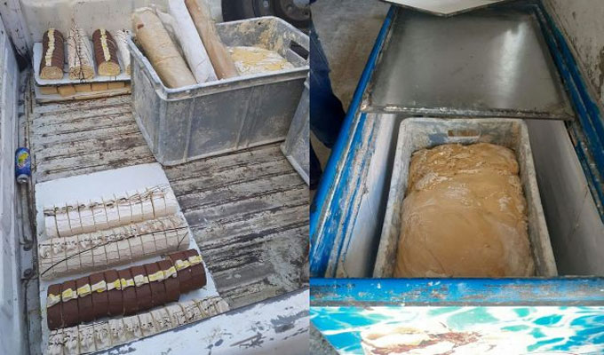 مواد سامة وفطريات بقطع مرطبات !