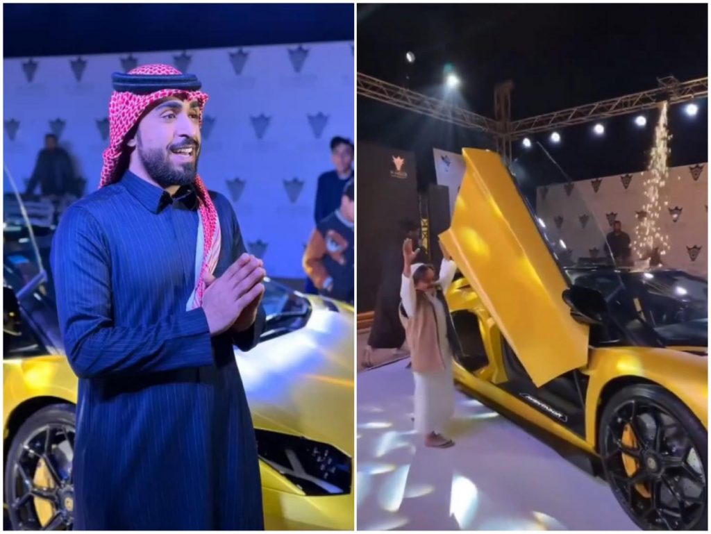 سعودي يُهدي مشهورا سيارة لامبورغيني لسبب غريب!