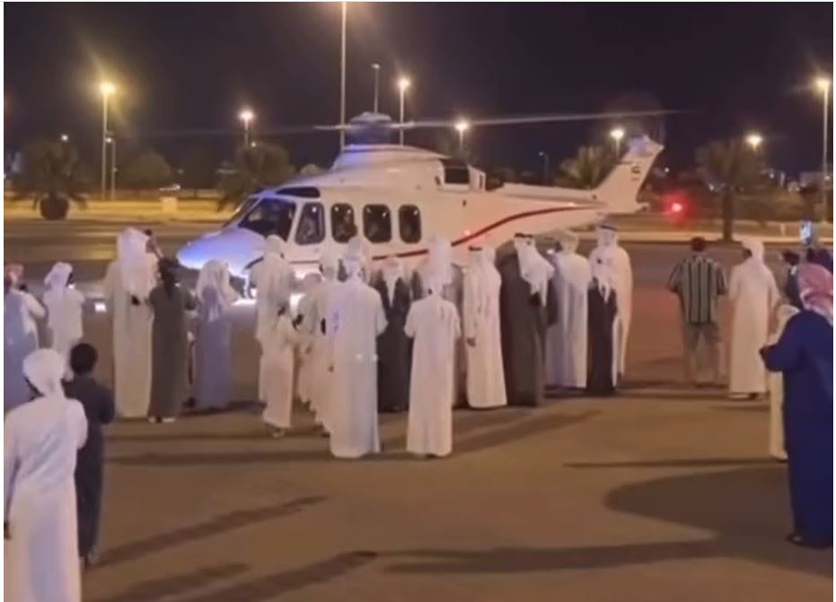 شاهد ماذا فعلت هيليكوبتر بخليجيين