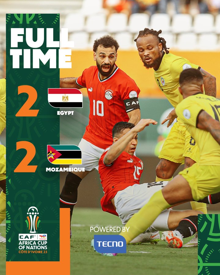 كان 24 / تعادل مصر أمام الموزمبيق