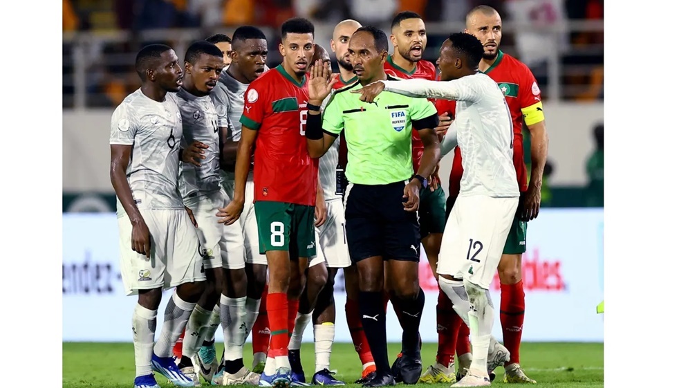 منتخب المغرب الحكم السوداني فاشل