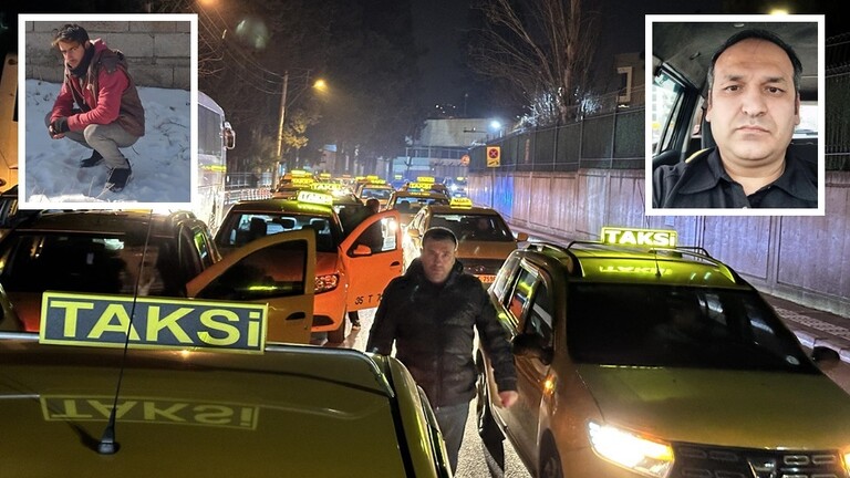 250 سيارة أجرة رافقت جثمانه.. نهاية حزينة لسائق ساعد شاب في الشارع (صور+ فيديو) 250 سيارة أجرة رافقت جثمانه.. نهاية حزينة لسائق ساعد شاب في الشارع (صور+ فيديو)