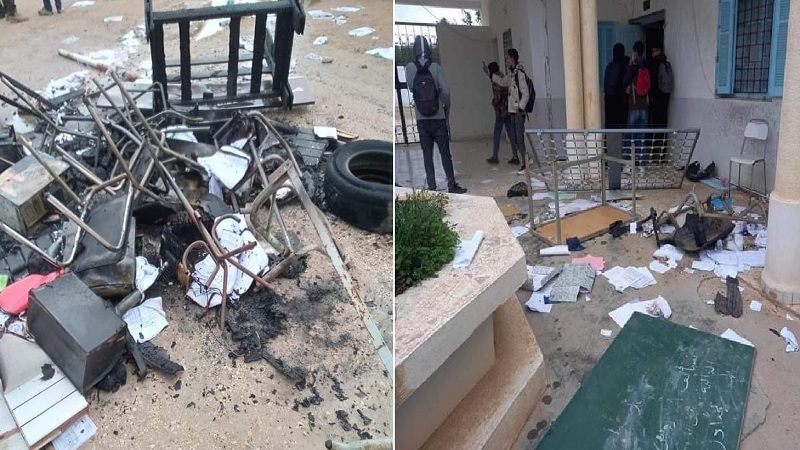 انتحار تلميذ وأعمال شغب في معهد بغار الدماء/ إيقاف قيّم والبحث متواصل انتحار تلميذ وأعمال شغب في معهد بغار الدماء/ إيقاف قيّم والبحث متواصل