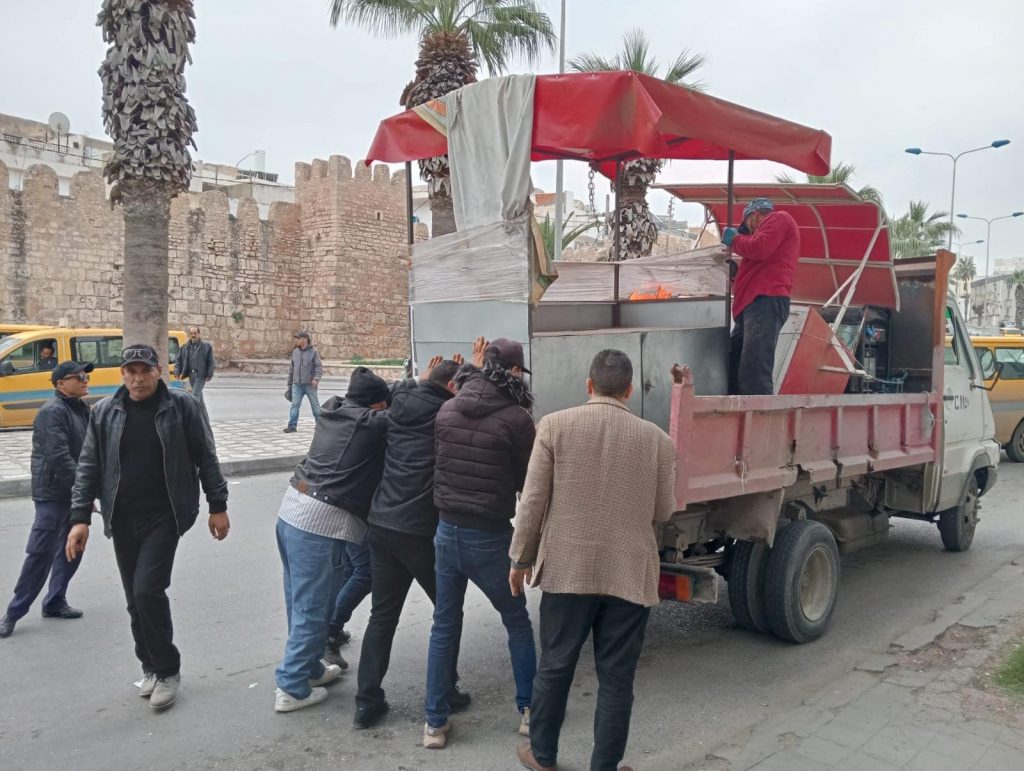 سوسة..حملة لتحرير الأرصفة