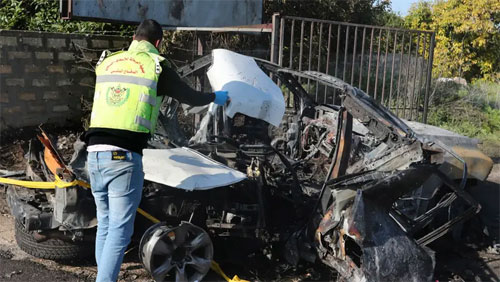 بالفيديو/ نجاة قيادي بحـ.مـ.اس ومقتل آخرين في غارة إسـ..رائيلية