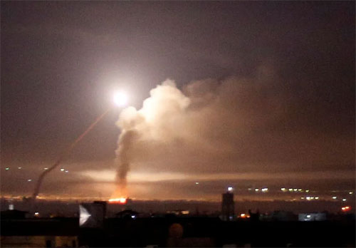 قصف مواقع ميليشيات تابعة لإيران في سوريا