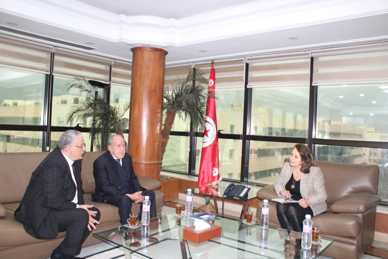 وزيرة الصناعة تجتمع بالامين العام للاتحاد العربي للإسمنت وزيرة الصناعة تجتمع بالامين العام للاتحاد العربي للإسمنت