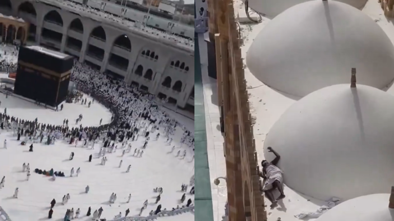 السعودية.. محاولة انتحار داخل الحرم المكي! (فيديو)