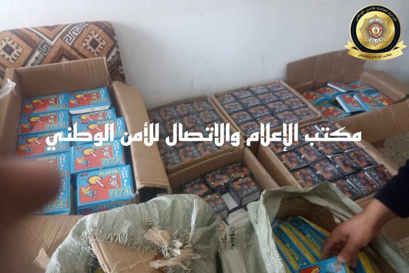مدنين.. حجز الاف القطع من الـ فوشيك وفلامات