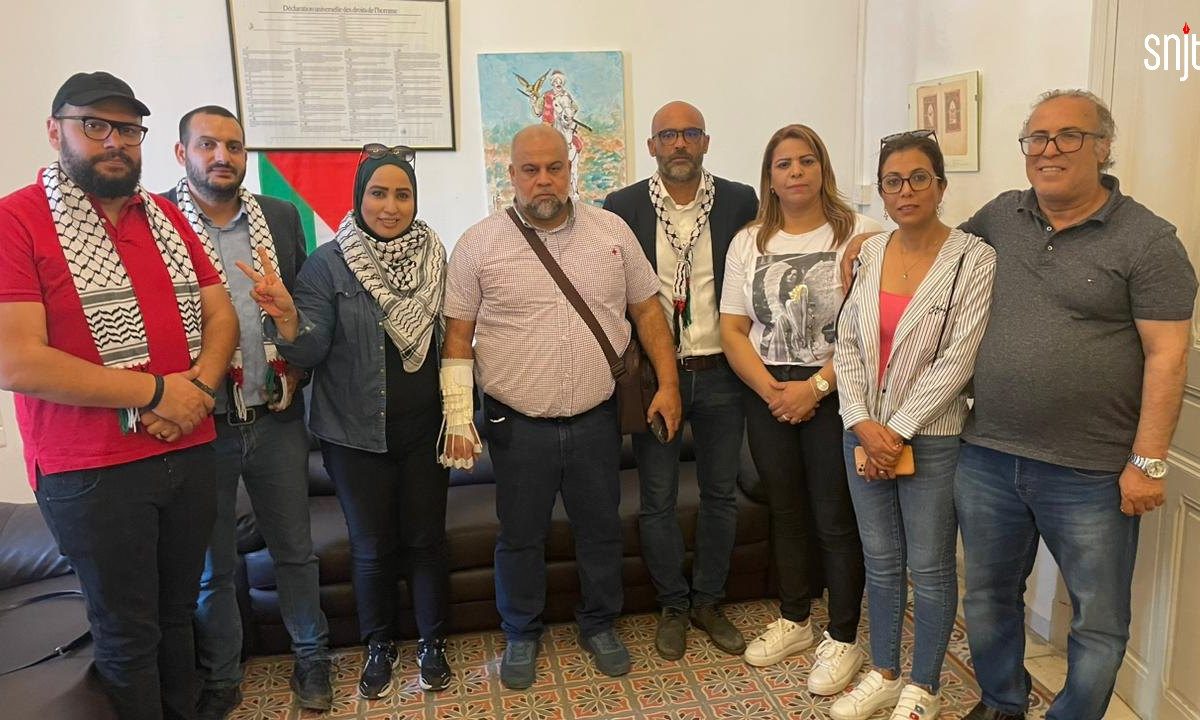 بالصور/ نقابة الصحفيين تستقبل الصحفي الفلسـ..طيني وائل الدحدوح