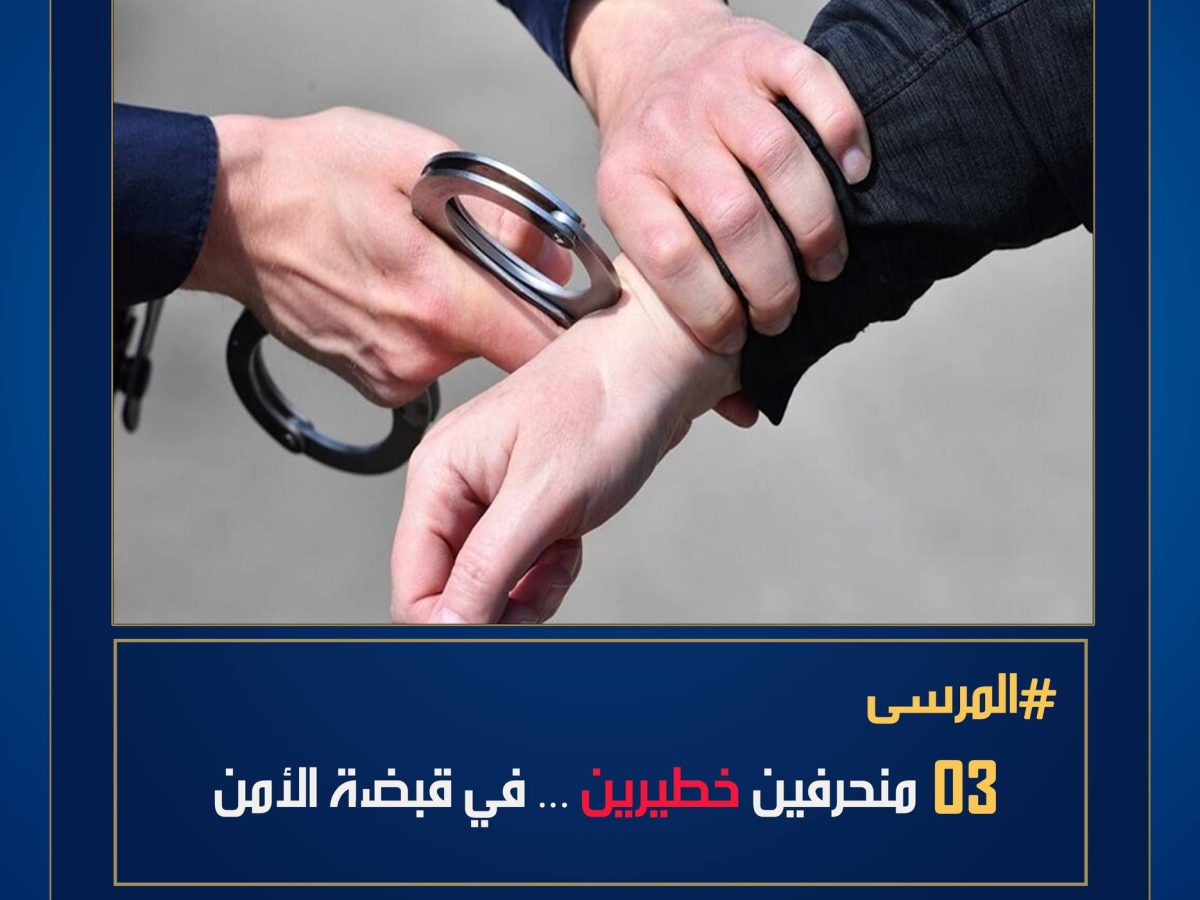 المرسى/ القبض على 3 منحرفين خطيرين