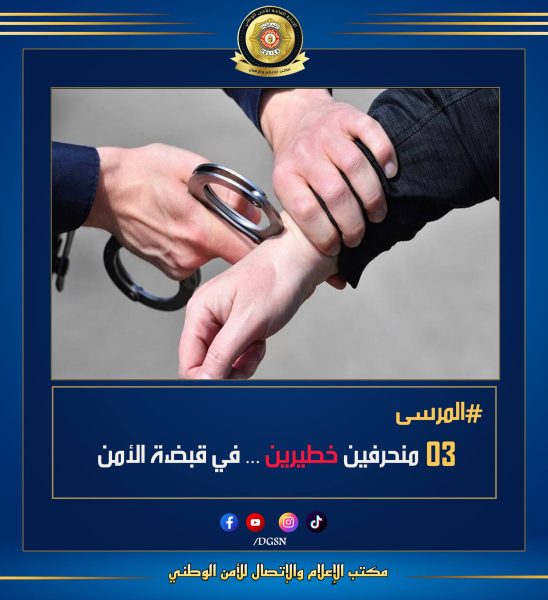 المرسى..القبض على 3 منحرفين خطيرين