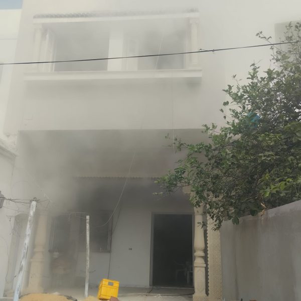 المنستير.. حريق بمستودع يسفر عن اختناق 3 اشخاص