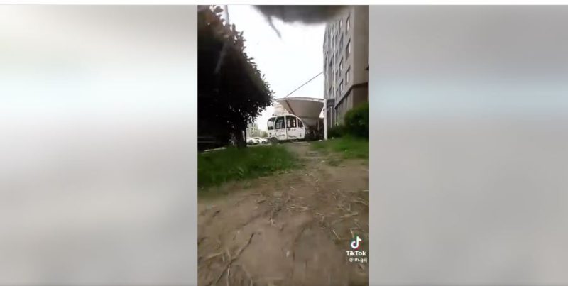 قط في رقيبته كاميرا