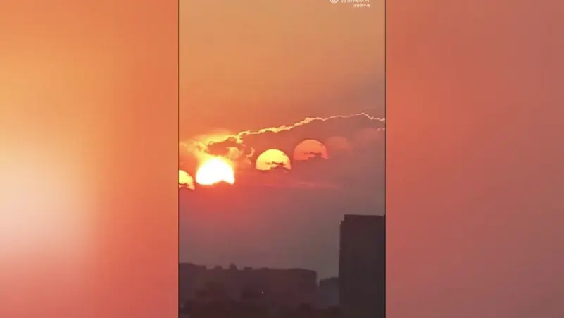 7 شموس دفعة واحدة بسماء الصين