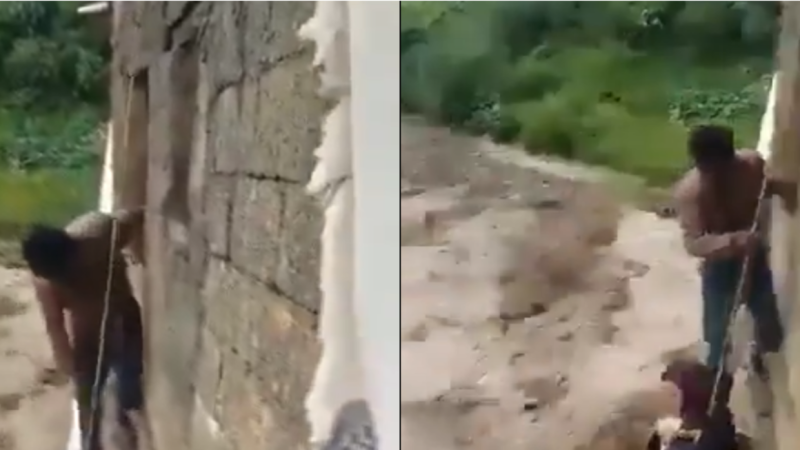 اليمن.. شاب ينقذ أسرة حاصرتها السيول