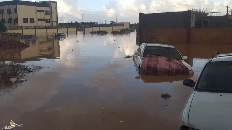 ليبيا..السيول تغمر أحياء وتجرف 3 أطفال