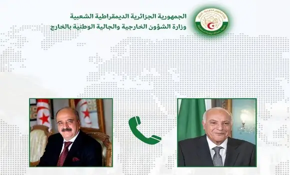 وزير الخارجية الجديد يتلقى اتصالا من نظيره الجزائري