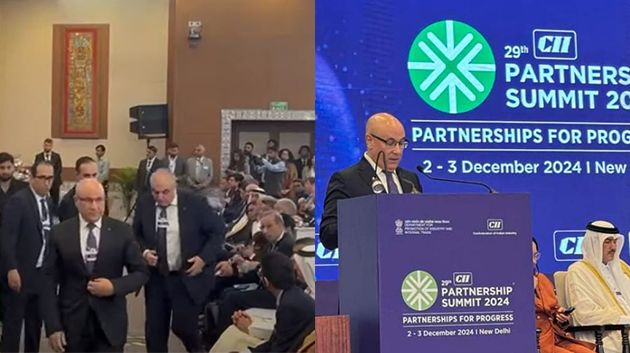 انسحاب-الوفد-الجزائري-من-قمة-نيودلهي-لحظة-دخول-الوفد-الإسرائيلي-فيديو