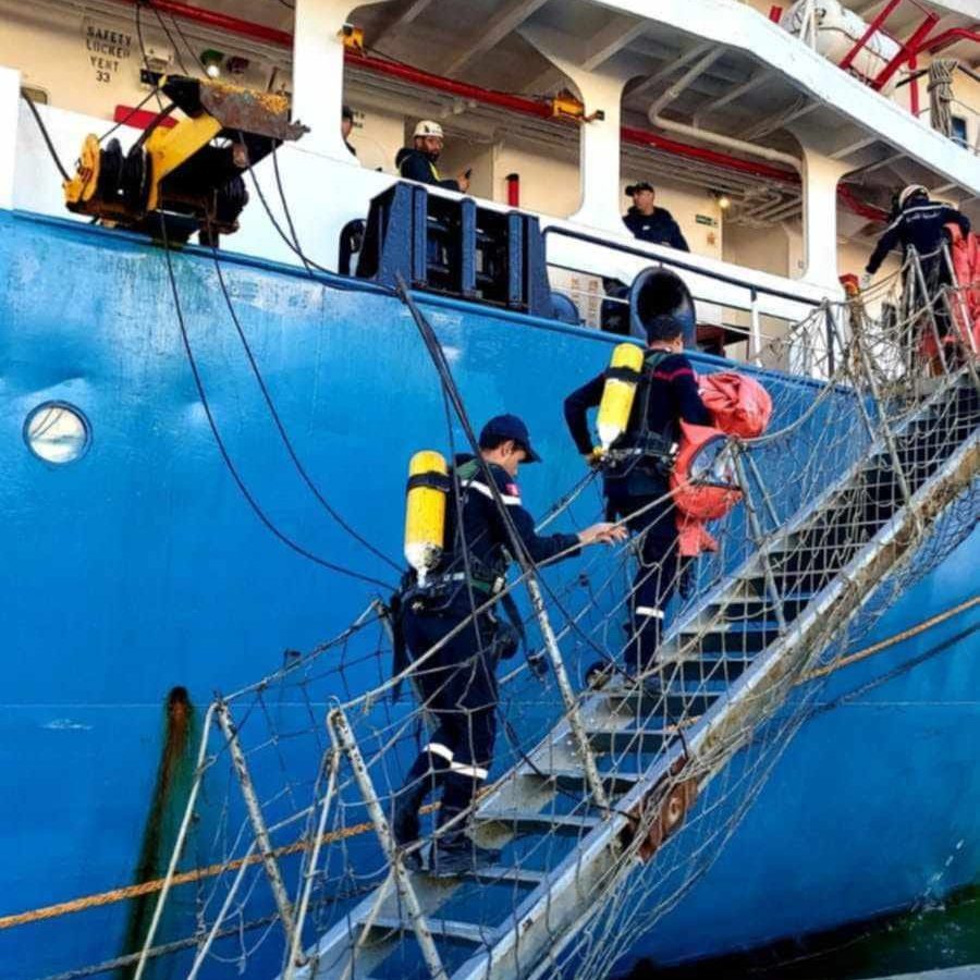 عملية بيضاء بميناء بنزرت التجاري (صور)