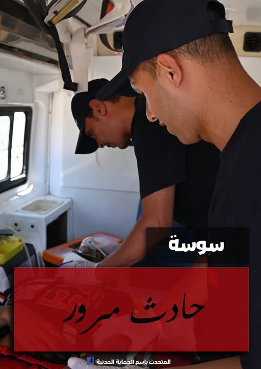 سوسة/ جرحى في إصطدام سيارة بعمود كهربائي