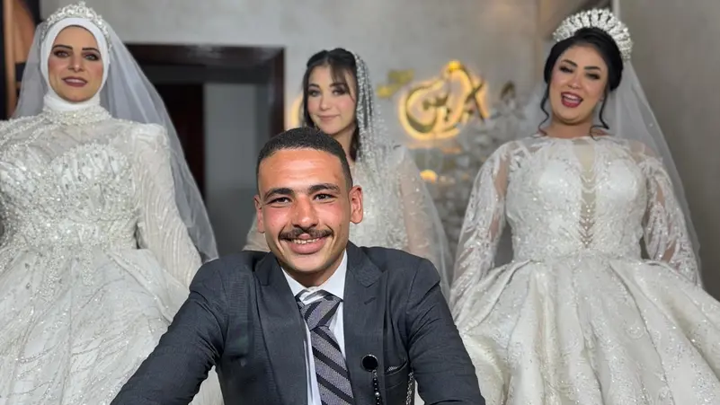 فيديو/ مصري تزوج 3 فتيات في يوم واحد!