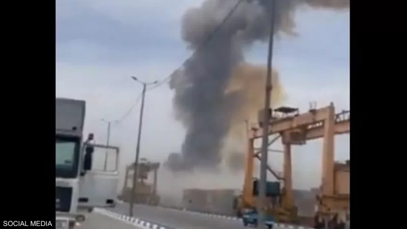 انفجار كبير في ميناء إيراني