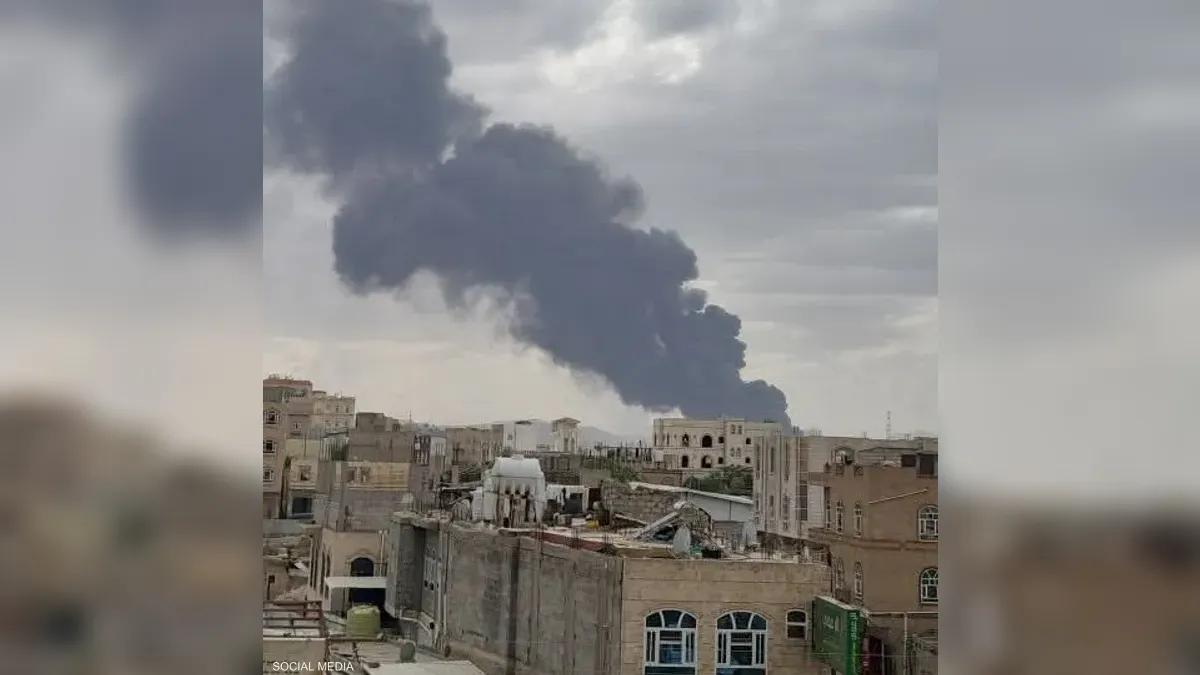 فيديو.. اللقطات الأولى للقصف الإسرائيلي على مطار صنعاء