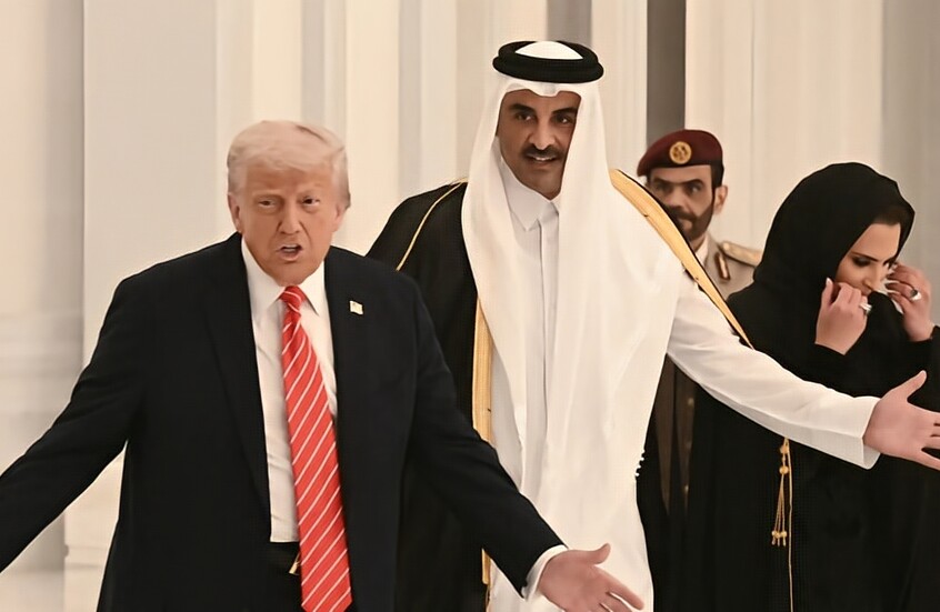 ترامب لأمير قطر: منزلك جميل