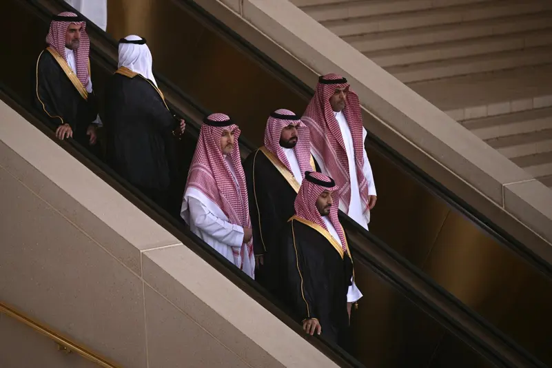 فيديو لاستقبال ولي العهد السعودي لترامب