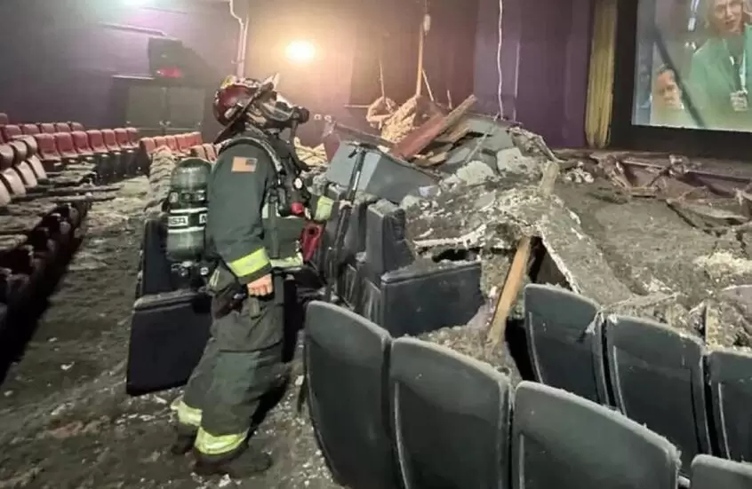 فيلم رعب في السينما يتحول إلى واقع!! (فيديو)