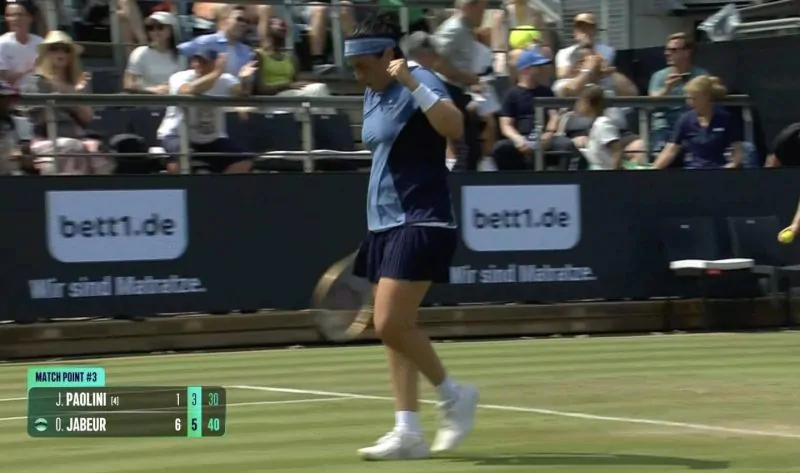 أنس جابر تطيح بالخامسة عالميا وتتأهل للربع النهائي