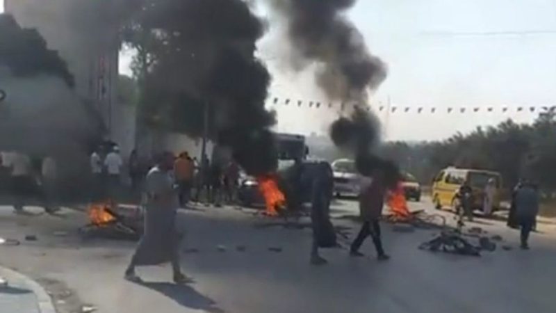احتجاجات في القلعة الصغرى