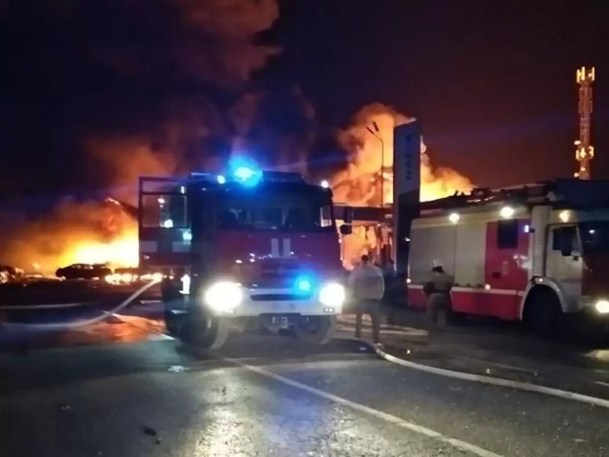  انفجار بمحطة وقود في روما