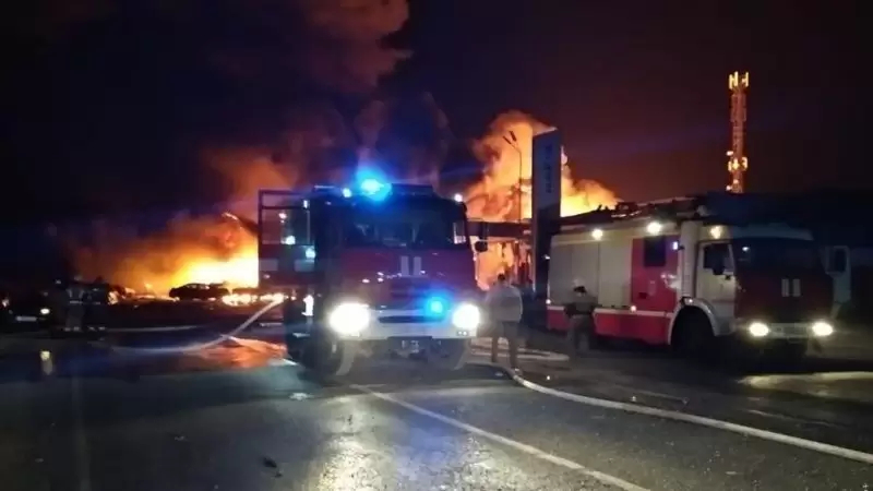  انفجار بمحطة وقود في روما