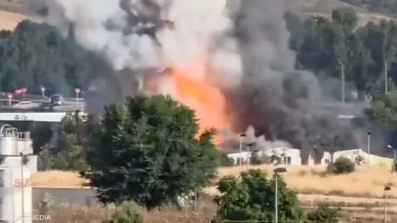 سحابة سامة قرب مدريد وتحذير من مغادرة المنازل