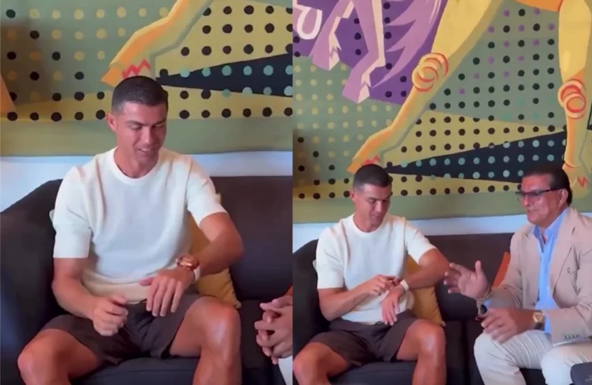 ساعة فاخرة من الياقوت الشفاف هدية لرونالدو (فيديو)