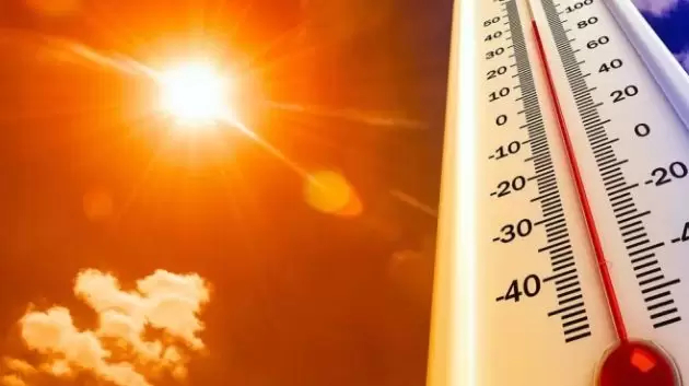 أعلى درجات الحرارة المسجلة اليوم