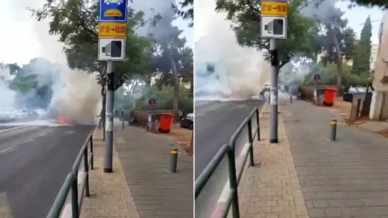 جرحى في انفجار سيارة بتل أبيب