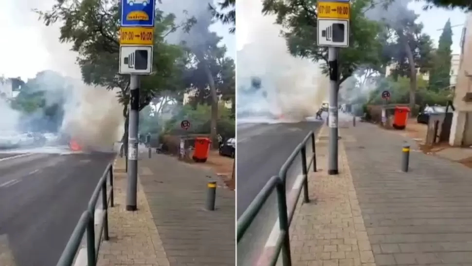 جرحى في انفجار سيارة بتل أبيب