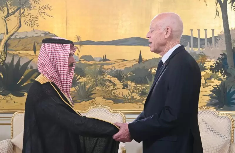 سعيّد يستقبل وزير خارجية السعودية