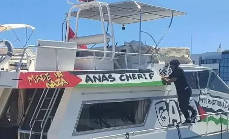 انطلاق آخر سفن أسطول الصمود المغاربي